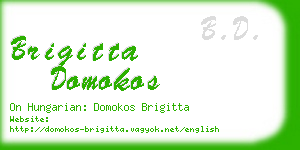 brigitta domokos business card